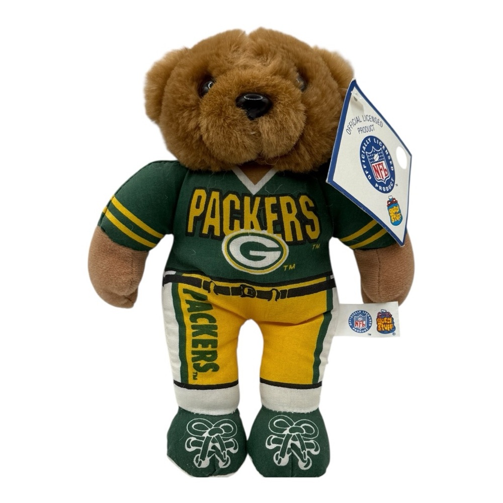 Vintage 1997 Green Bay Packers Plush Bear – Good Stuff – Official NFL – NWT